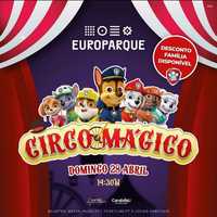 3 bilhetes para o circo mágico dia 28 de abril