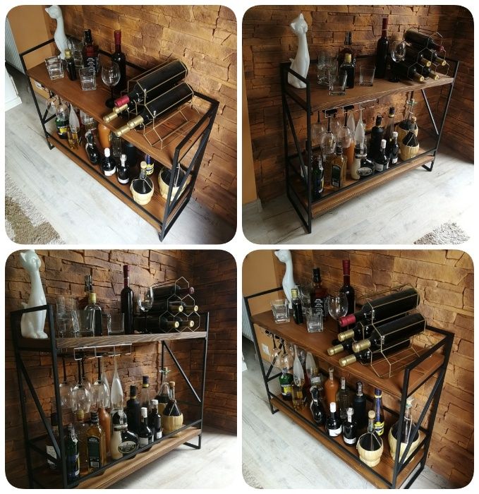 Barek na alkohol STARE DREWNO Loft Rustic Retro HandMade