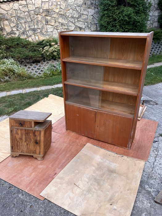 Meble vintage / PRL szafka biblioteczka + starszy