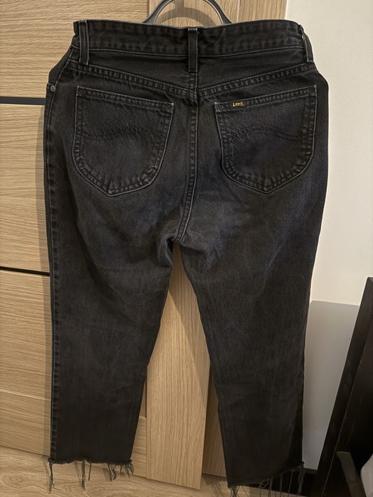Jeansowe czarne jeansy  Lee 36 S