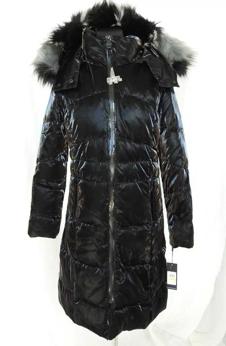 Karl Lagerfeld новое пальто пуховик куртка капюшон S чёрное пух 100%ор