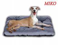 Miko poduszka dla psa odcienie szarości 100 cm x 70 cm