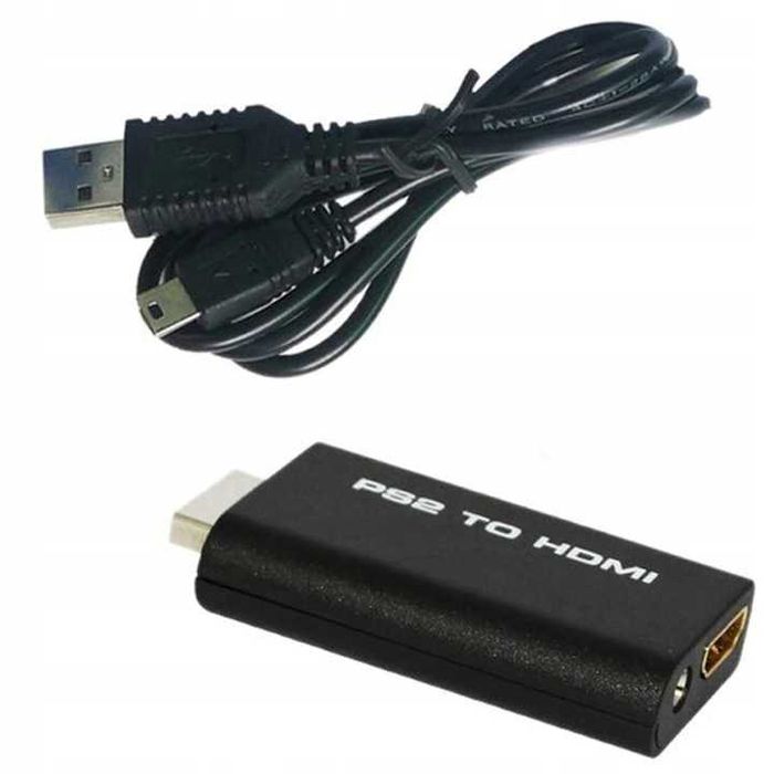Adapter Konwerter PS2 do HDMI Przejściówka audio 1080p