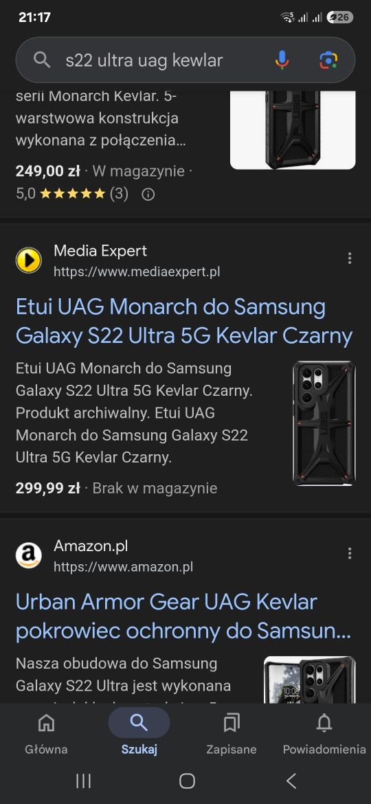 Obudowa UAG kevlar Samsung S22 Ultra