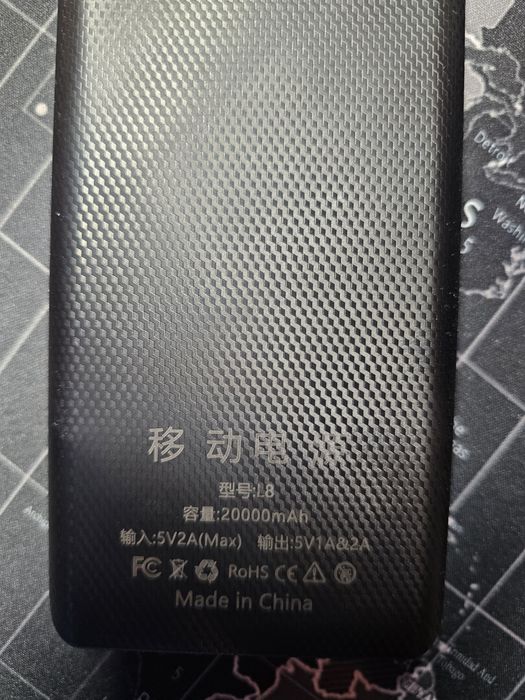 Powerbank 20000 mah nowy usb c latarka