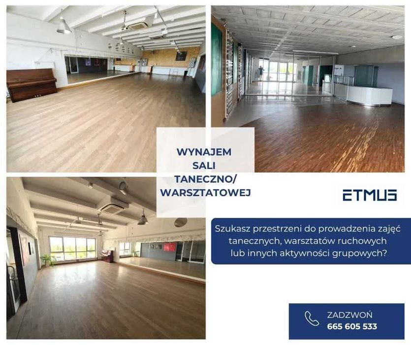 Sala na zajęcia typu  taniec, fitness , joga, itp
