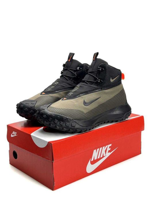 Кросівки Nike ACG Mountain Fly High Khaki Black (Найк Асг Гор-Текс)