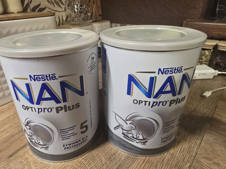Mleko dla dziecka nan opti proszę plus 5 2 puszki