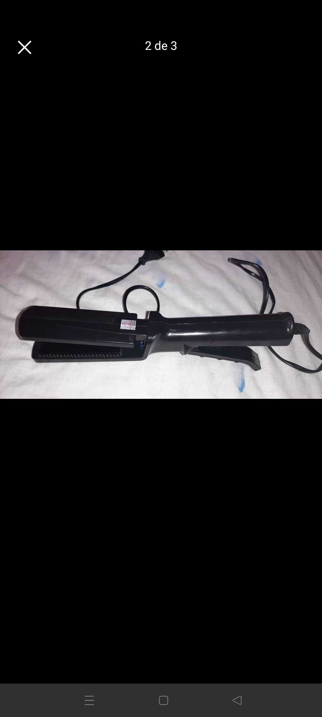 Placa de alisamento para cabelo. 
220V.