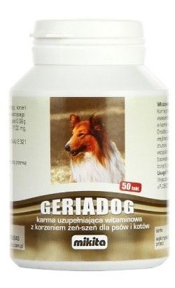 Tabletki dla psów i kotów łagodzące objawy związane ze starością 50szt