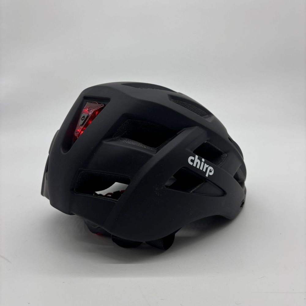 Kask rowerowy z lampką LED Czarny Rozmiar L