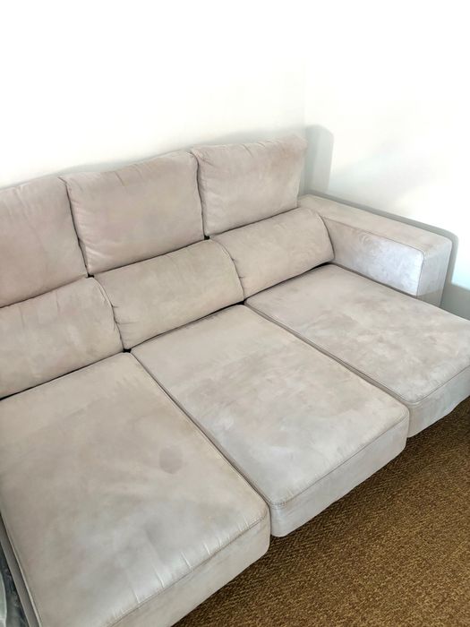 Sofá com chaise longue - muito bom estado