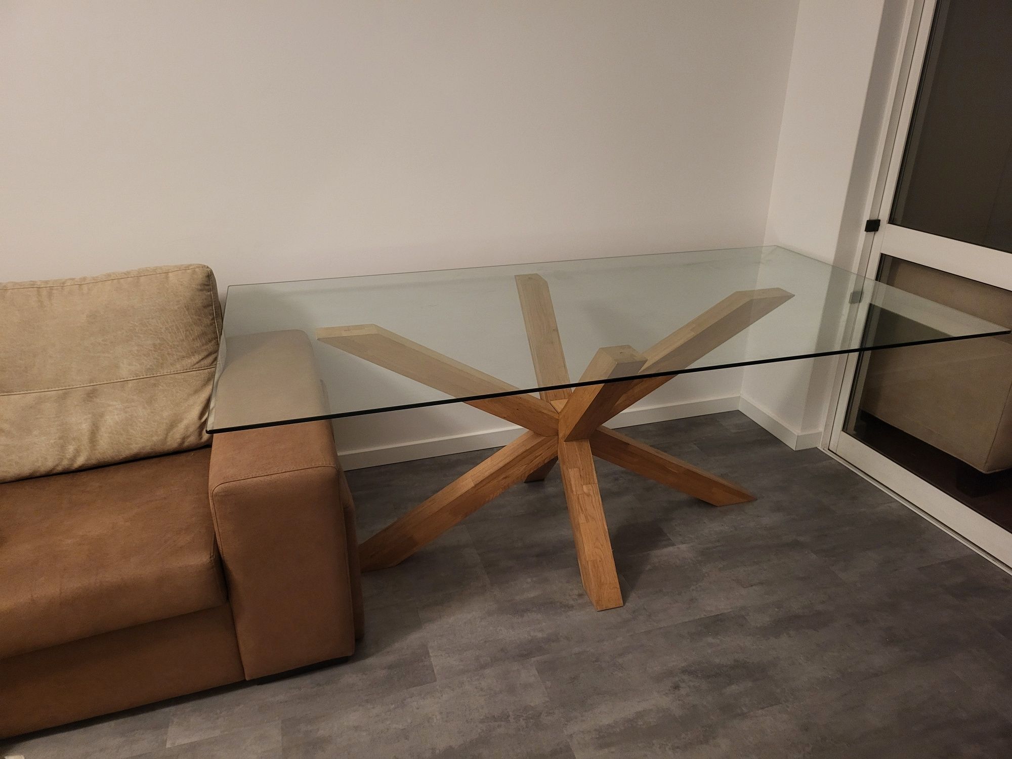 Mesa de Jantar 6 Pessoas - Vidro temprado