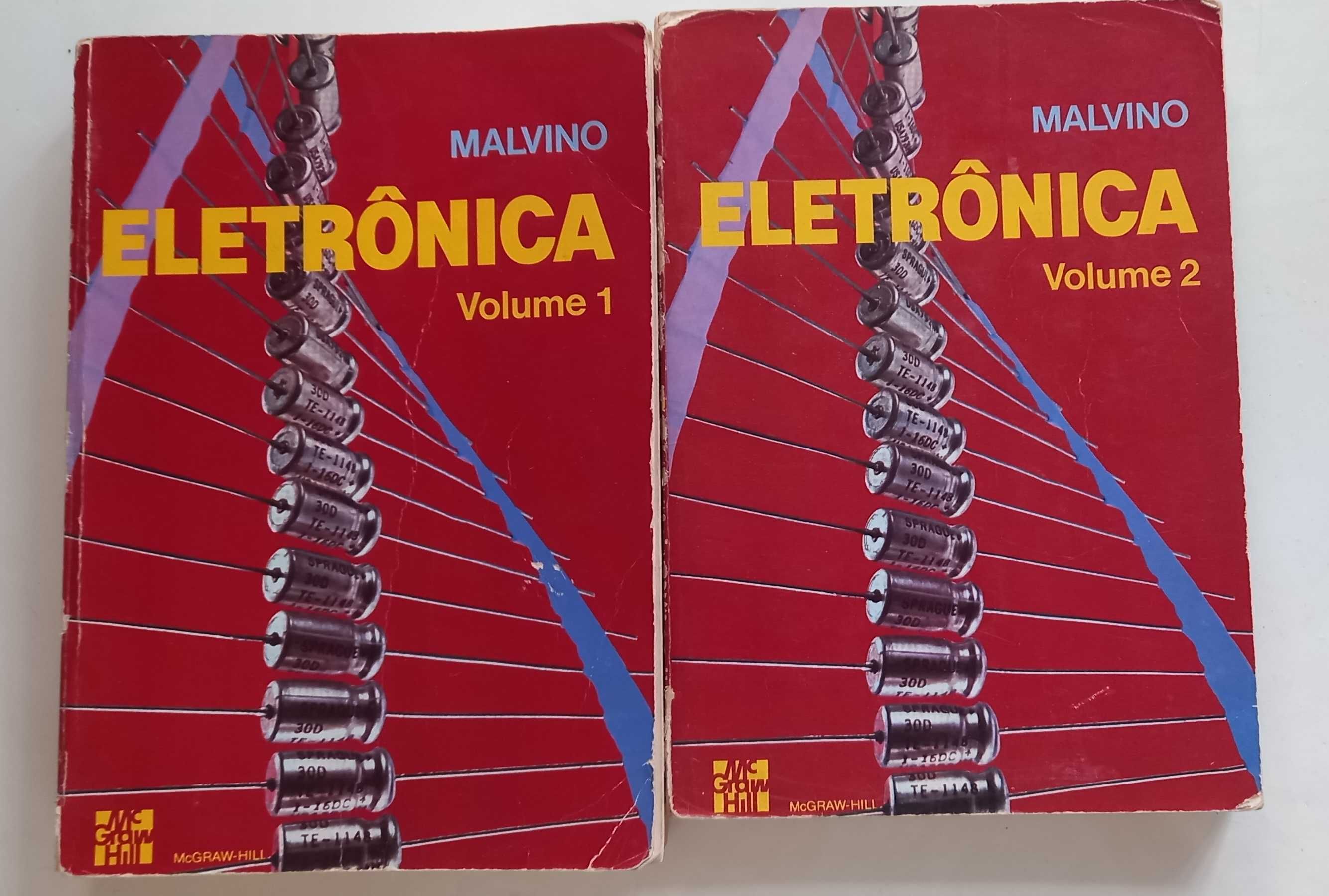 ELECTRÓNICA MALVINO 2 Volumes em bom estado geral