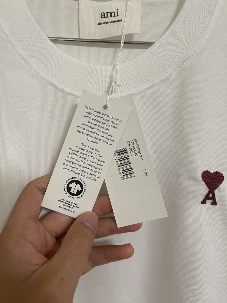 Tshirt Oversized AMI Branca (Todos os tamanhos)