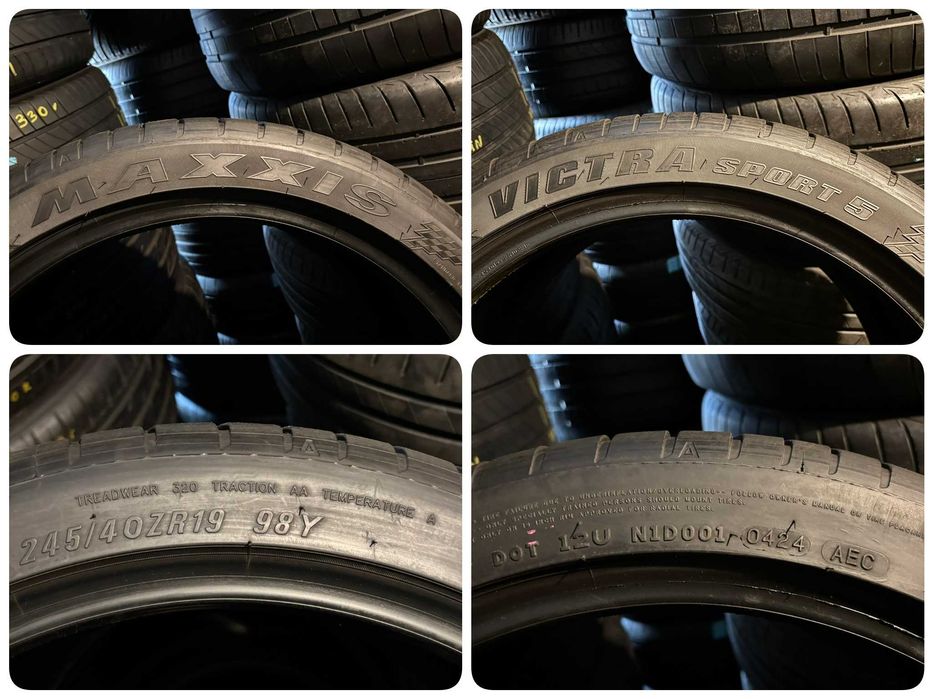 4X OPONY LETNIE Maxxis 2X 275/35ZR19 2X 245/40ZR19 7.8MM 2024R CAŁE!