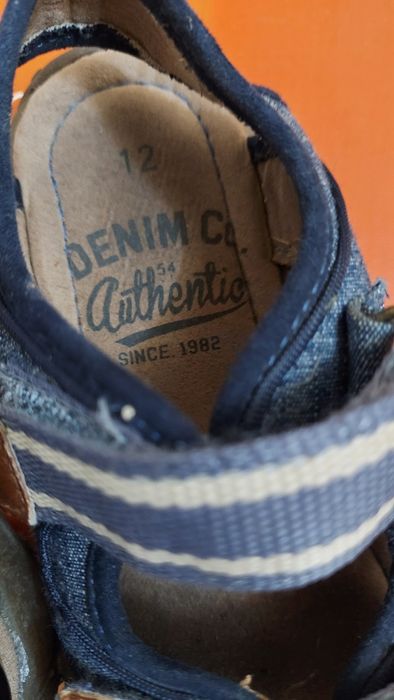 Denim blue adventure sandałki komfort r UK 12/31 + gratis klapki