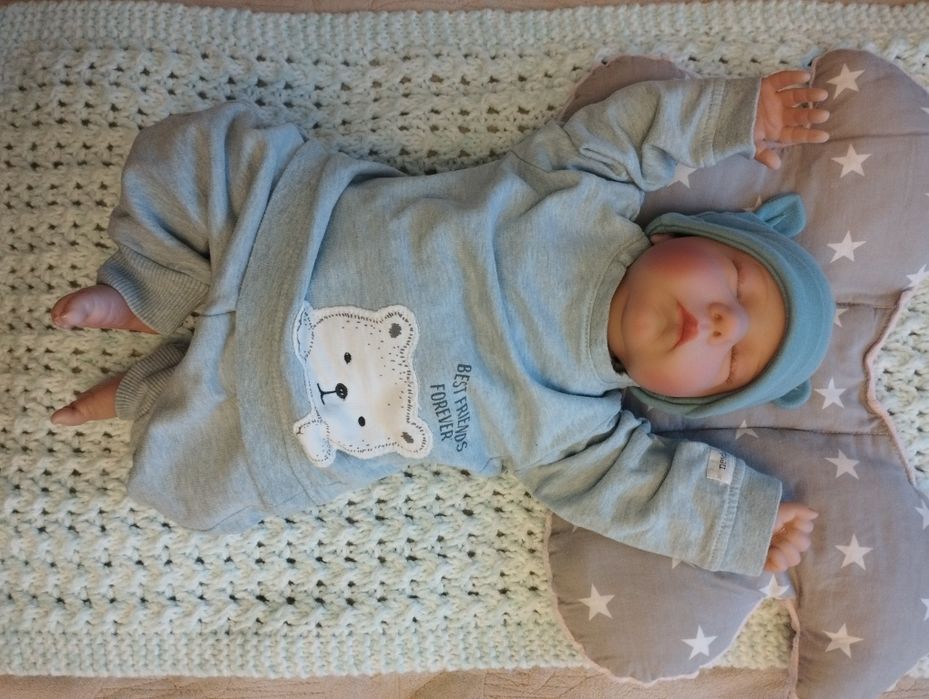 Lalka bobas bobasek reborn jak prawdziwe niemowlę, noworodek