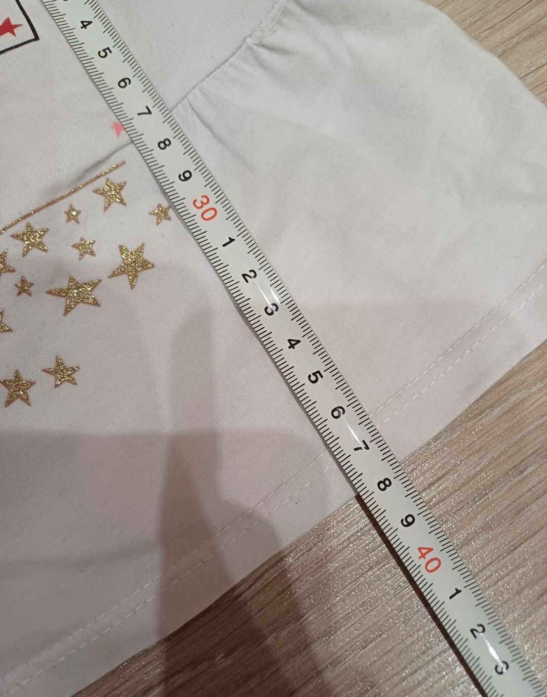 Bluzka świąteczna, bluzeczka na święta, brokatowa, z pingwinkiem 116