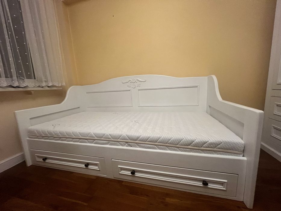 Solidne łóżko sosnowe 80x190 robione na zamówienie