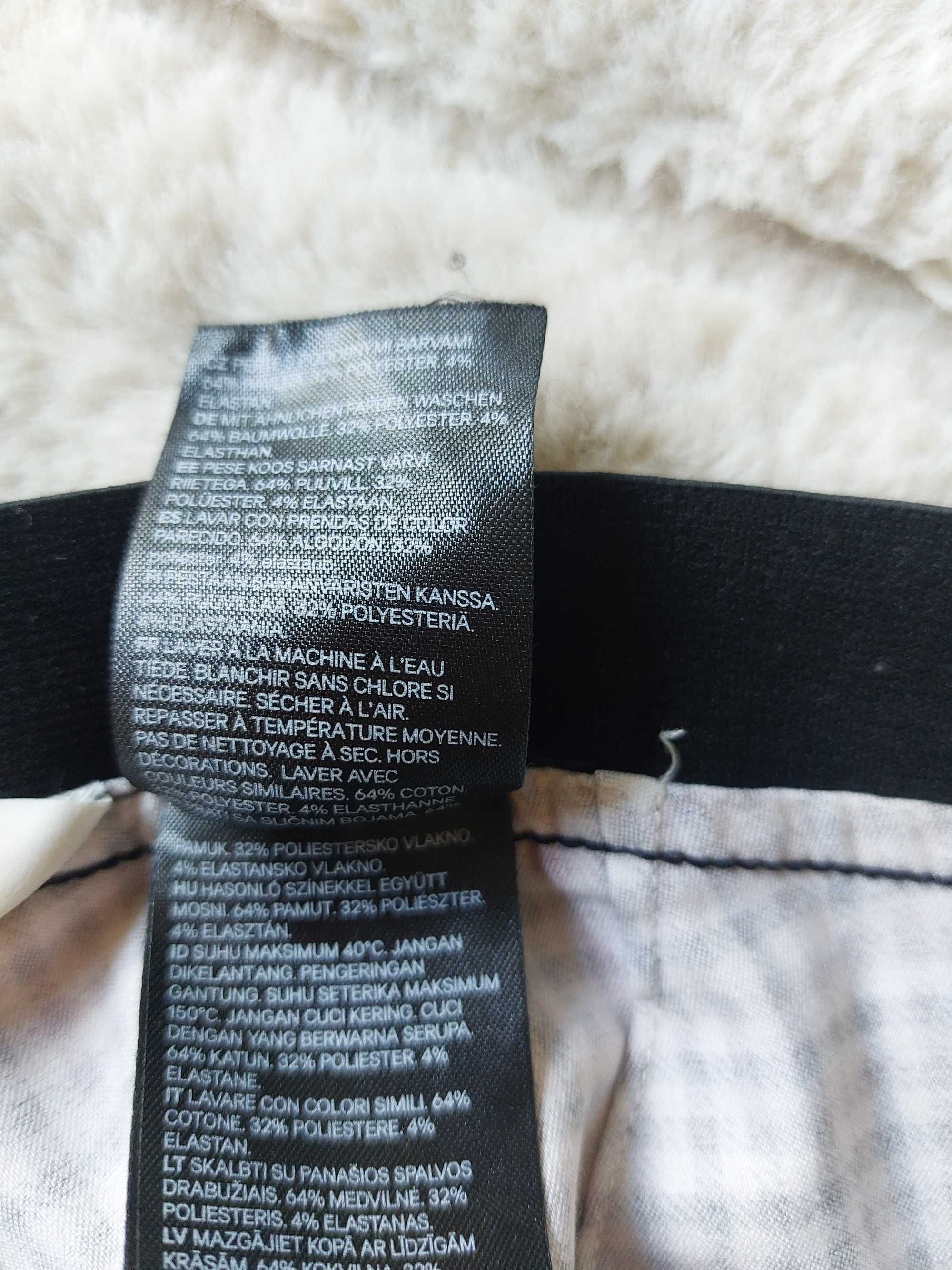 H&M legginsy w kratkę, rozmiar 34, stan idealny
