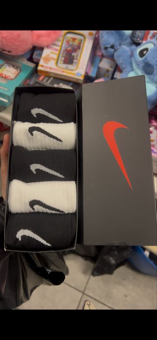 meias nike 5 pares cano alto