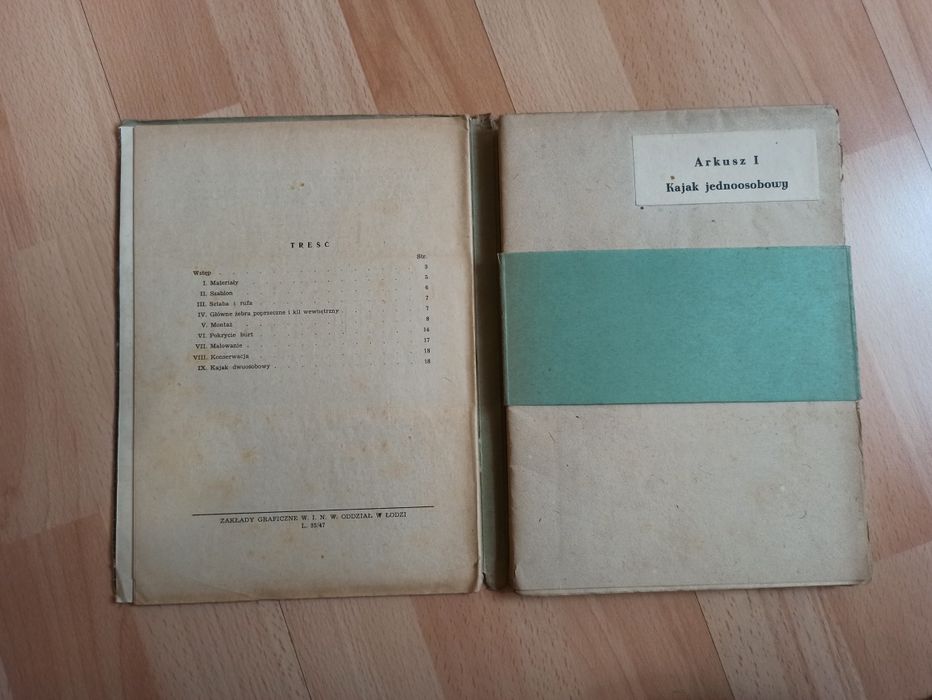 Praktyczna budowa kajak Tadeusz Fonferko Plany Budowy