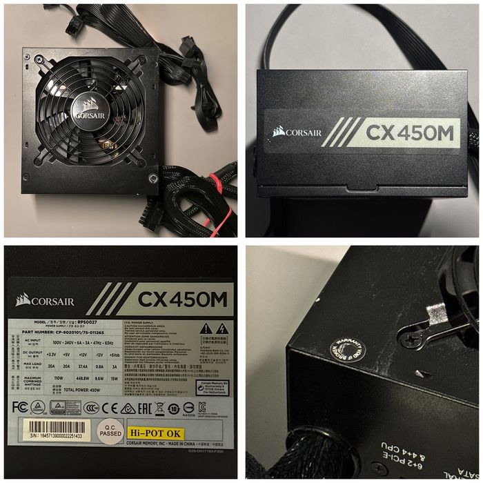 ASUS H110I-PLUS ITX + i5-6600 + 8GB DDR4 + Corsair CX450M