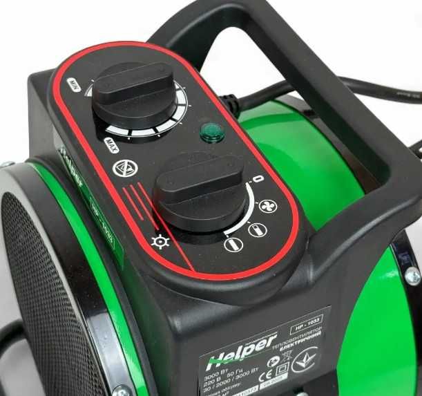 Потужний тепловентилятор електричний 3 кВт Helper HP1033 Обігрівач