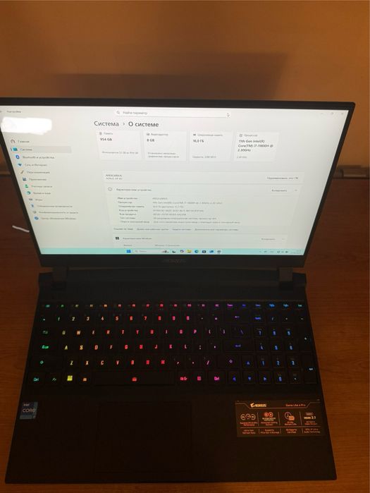 Gigabyte AORUS 15P XD i7-11800H/ RTX 3070/ 16GB / 1TB SSD + нова мишка