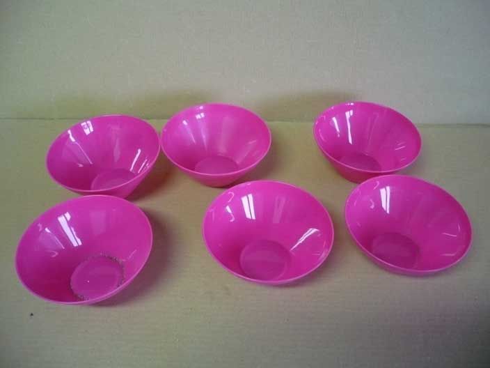 6 tigelas de plástico