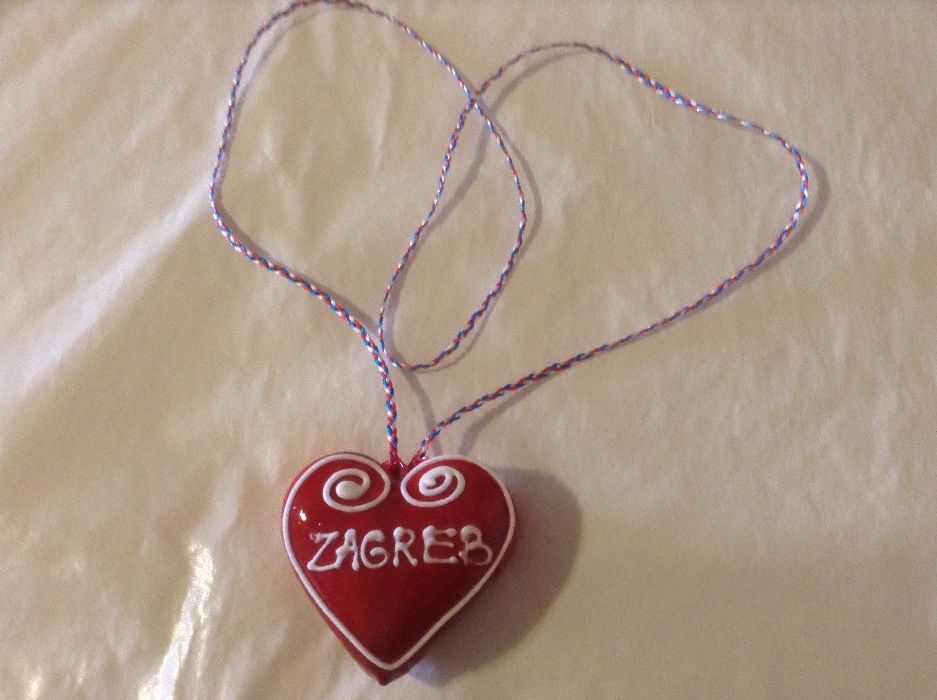 Enfeite de Natal Coração Zagreb