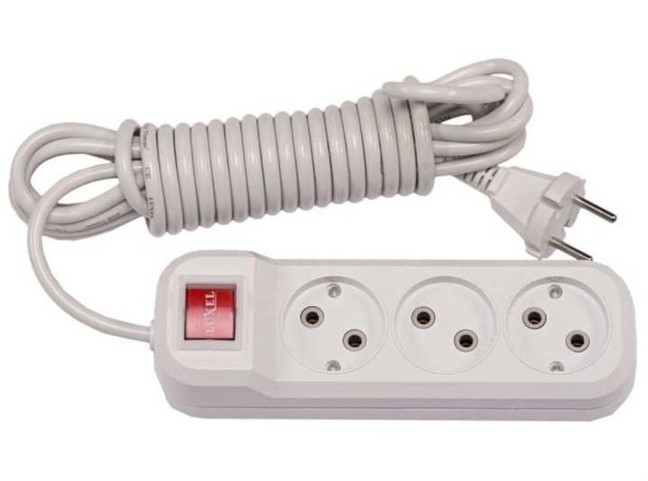 Сетевой удлинитель , фильтр, на 5 розетки с выключателем 5 метров 220В