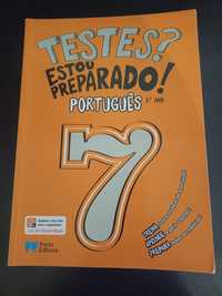 Livro Testes Estou Preparado de Português do 7 Ano