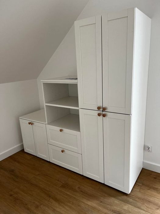 Sprzedam IKEA SMASTAD PLATSA szafa Regał biała rama