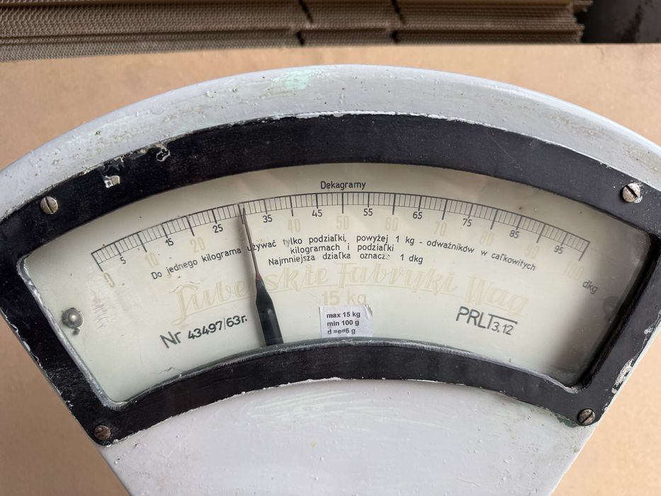 Waga do 15kg PRL 1963r