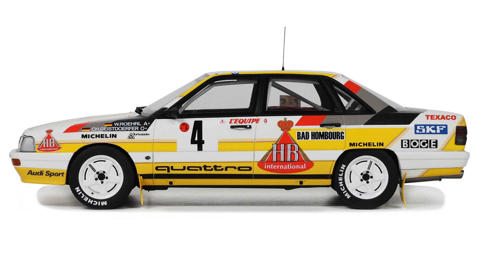 1:18 Otto Audi 200 Quattro #4 3rd Rally Monte Carlo 1987 W.Röhrl