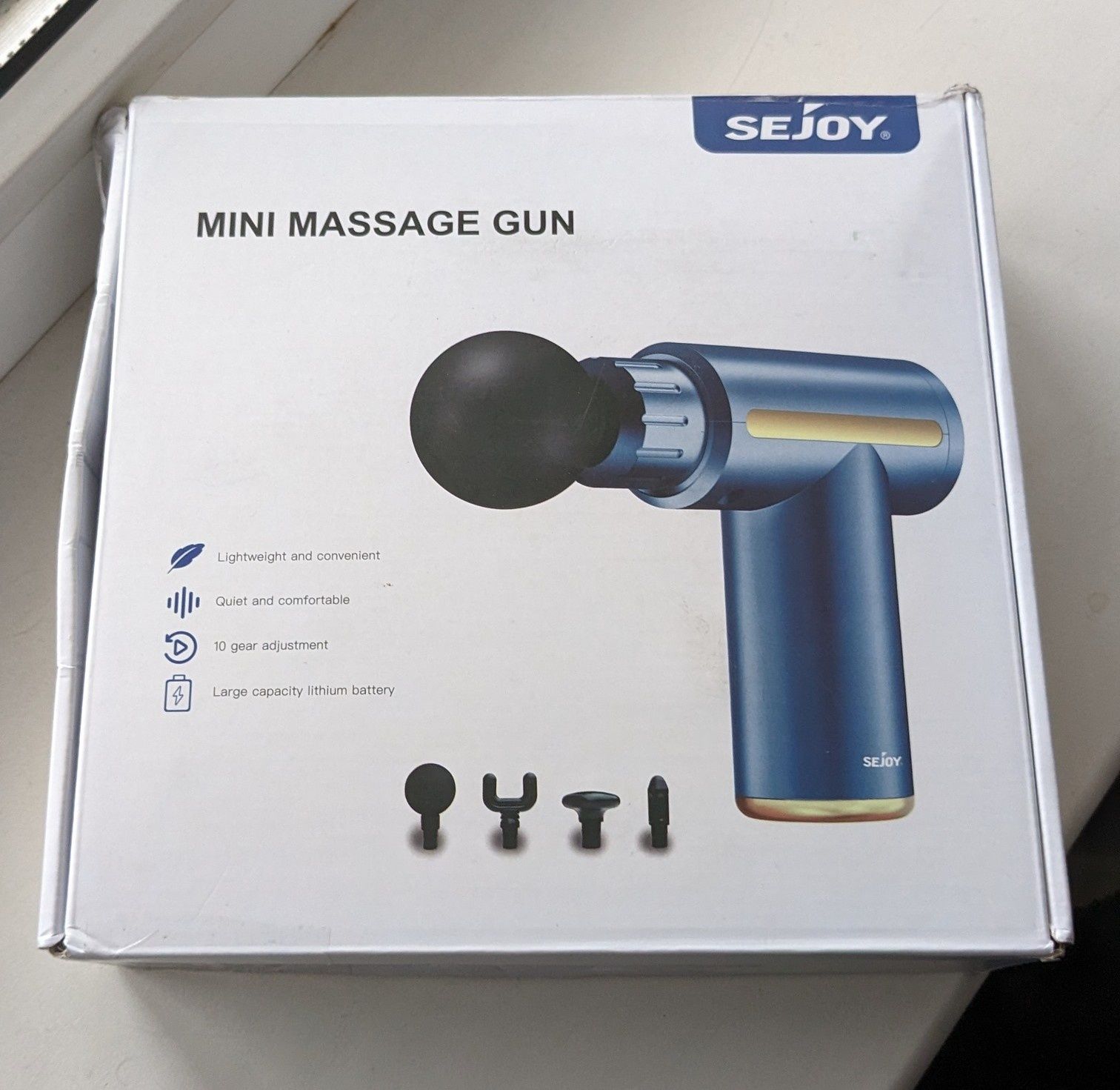 Перкуссионный массажёр Sejoy JMQ-Q3 Mini Massage Gun