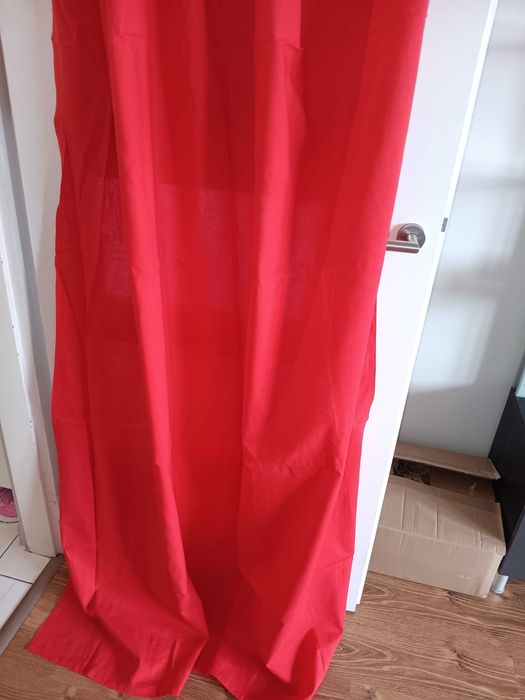 zasłony Ikea 2 sztuki 145x300cm nowe czerwone