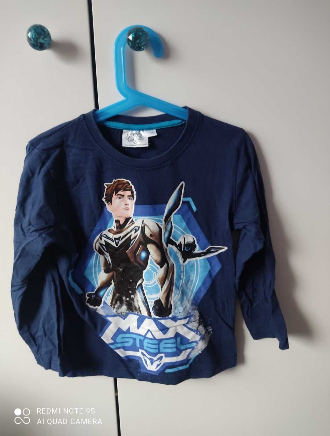 Jak nowa MAX STEEL 116 bluzka z długim rękawem