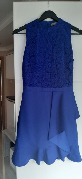 Сукня плаття міні синя Б/В xs eur34