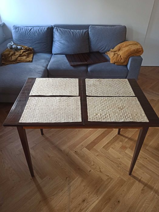 Stół drewniany rozkładany 105/145 cm x 65 cm Vintage