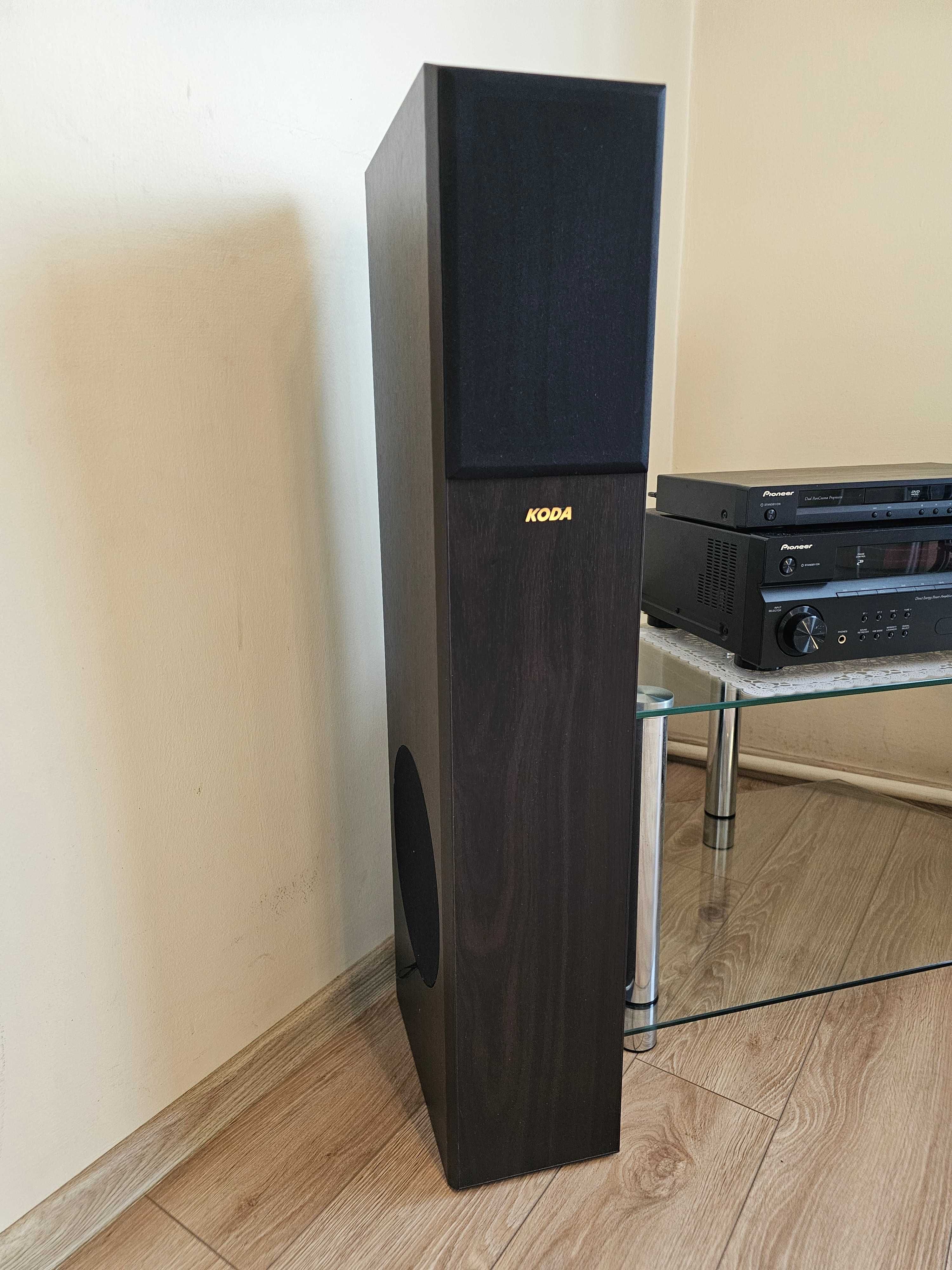 Zestaw stereo: CD/DVD Pioneer + amplituner Pioneer + 2 kolumny KODA