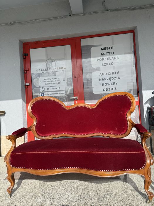 Stylowy fotel 2-osobowy z Francji - Ludwik DOWOZ DO DOMU