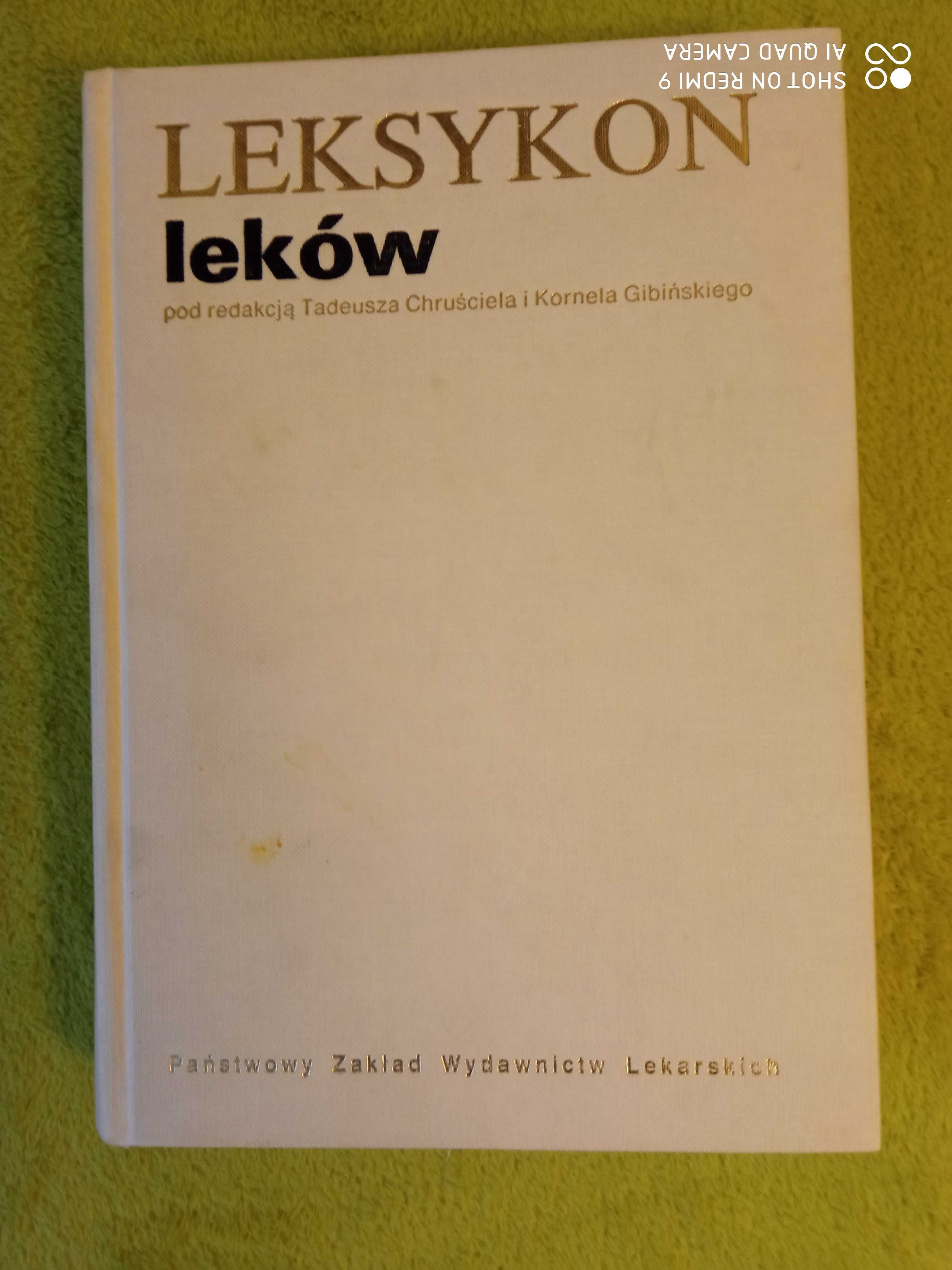 książka "Leksykon leków"  Tadeusz Chruściel, Kornel Gibiński;  1992