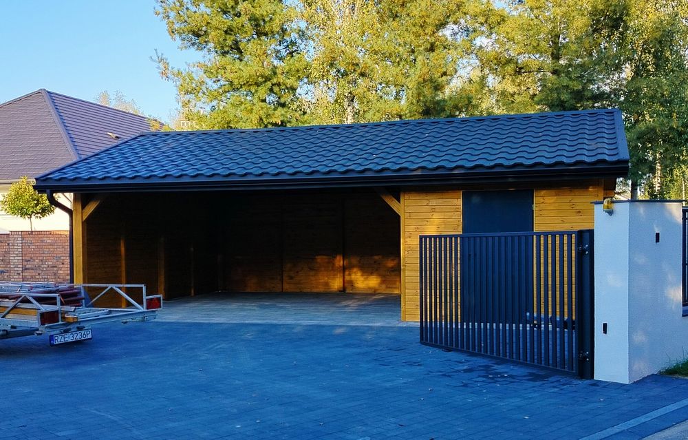 Wiata garażowa drewniana Carport