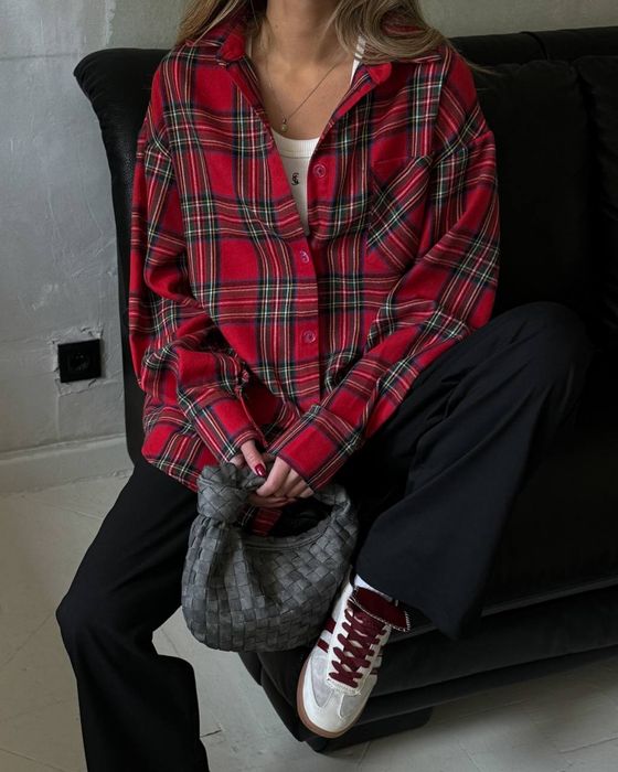 Рубашка в колетку