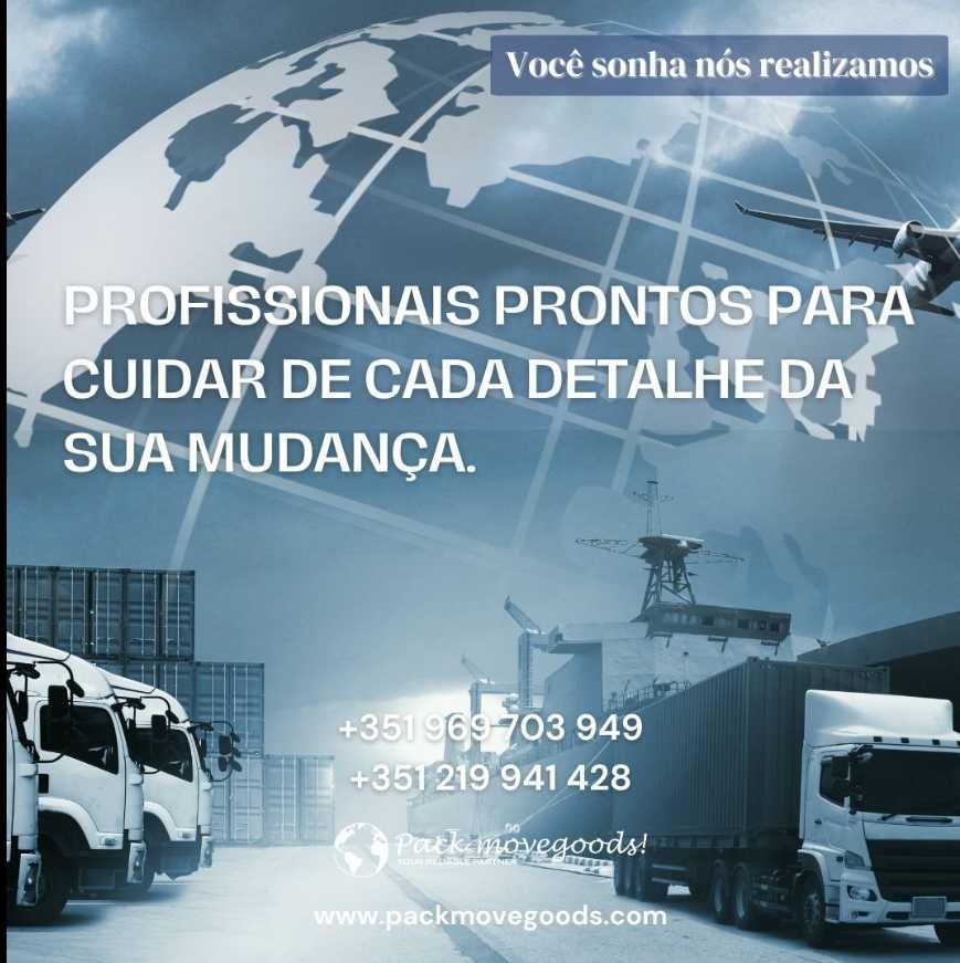 Mudanças de casa ou escritório para particulares ou empresas, Ligue!