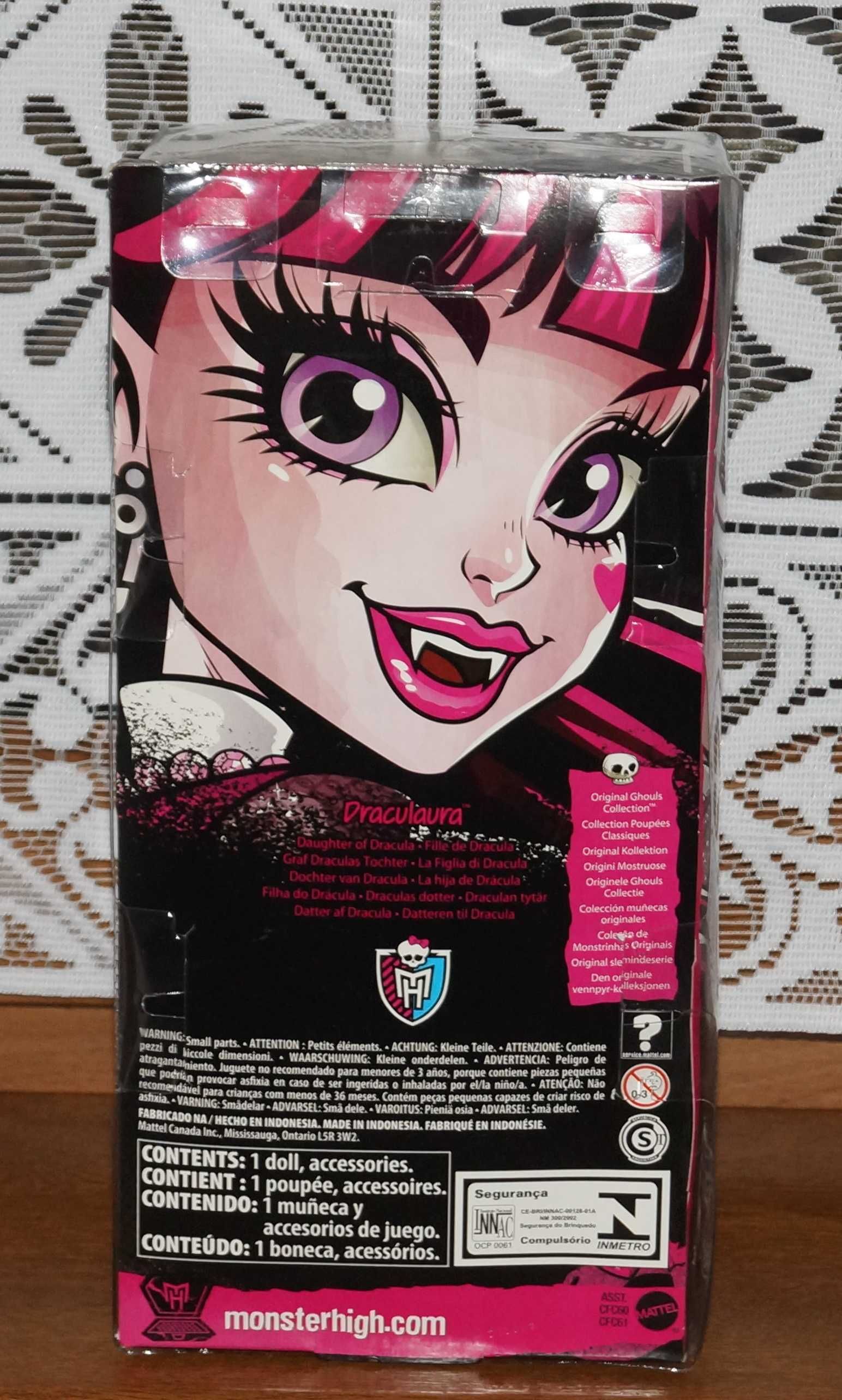 Monster High DRACULAURA Original Ghouls Collection Mattel lalka NOWA