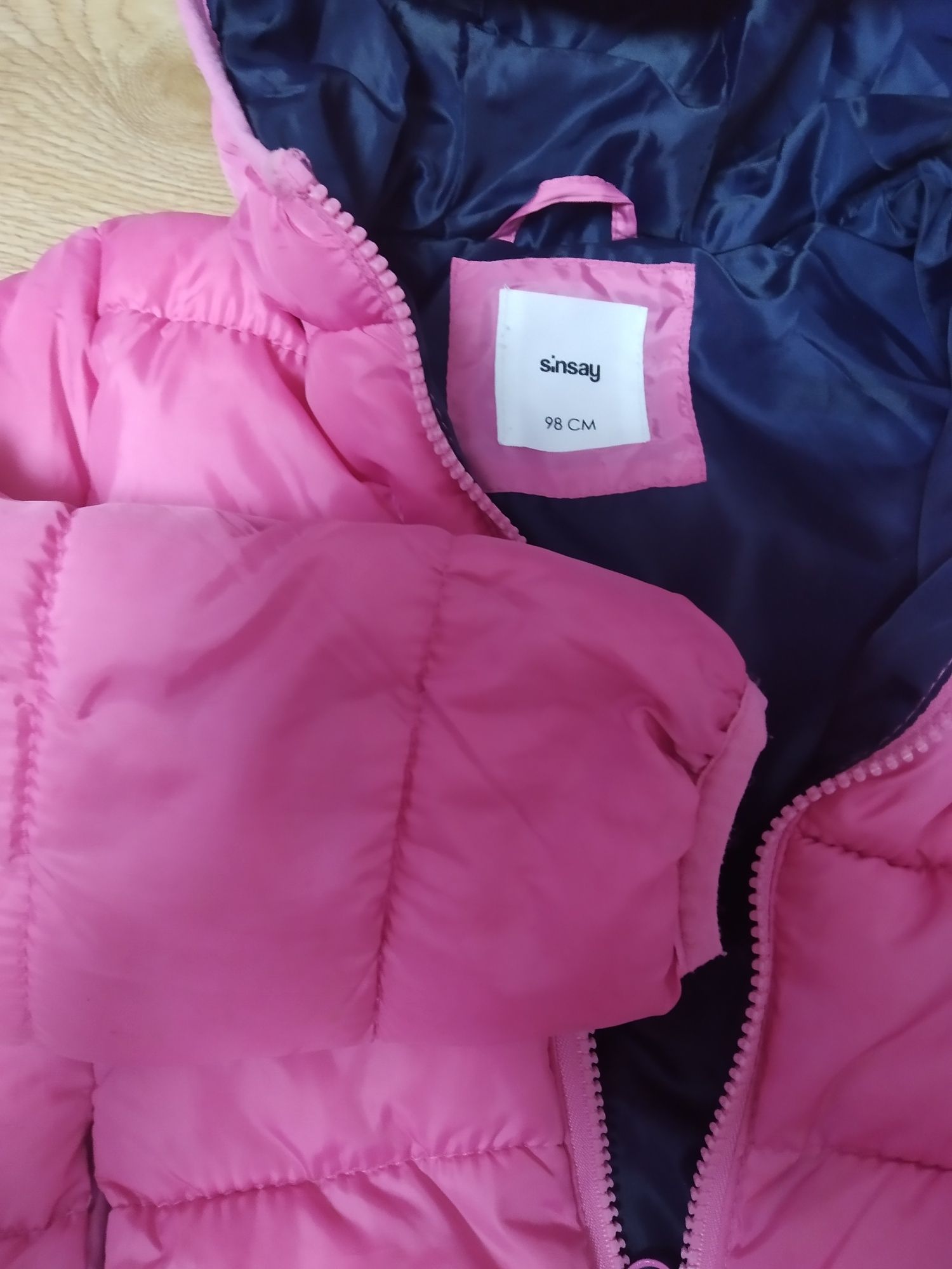 Куртка деми  рожева міжсезонна sinsay 98 дівчинці